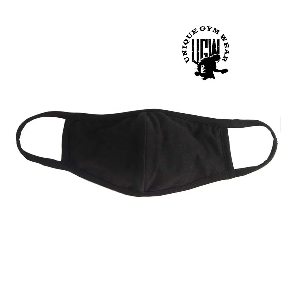 Factory Price Reusable 100% Cotton Fabric Face Cover Nose Warmer Mouth Muffle Anti Pollution Dust