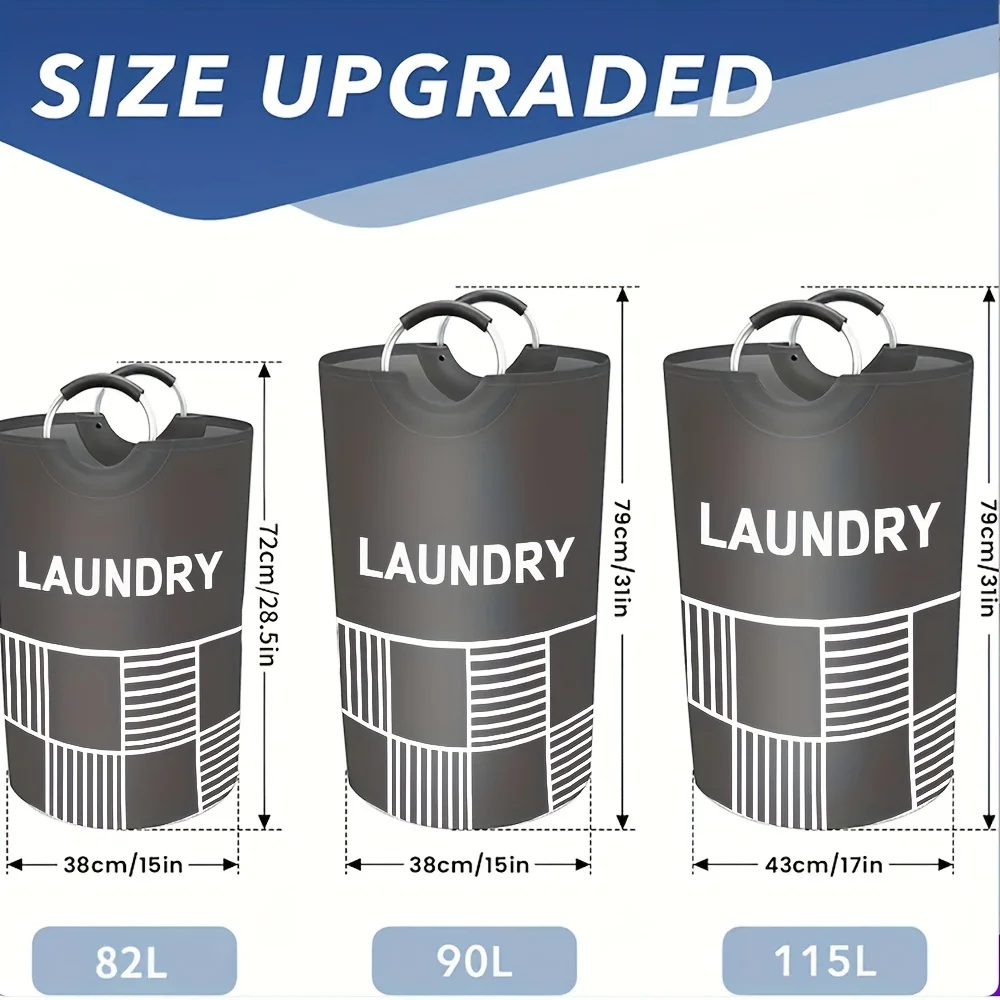 Manufacturer Waterproof Durable Sturdy Standing Hamper Collapsible Storage Laundry Basket For Laundry Room Bathroom Balcony Dorm