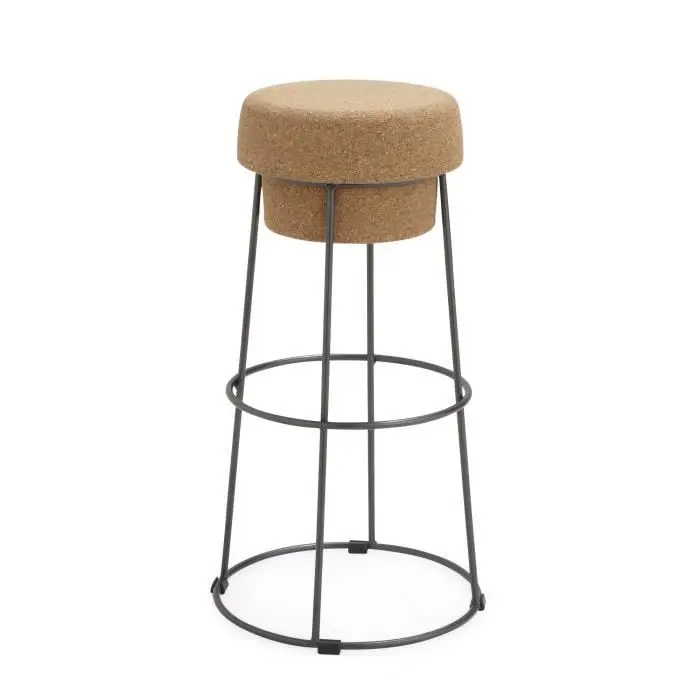 Tabouret liege Giant Champagne Cork Wire Cage stool outdoor chair outdoor high bar chair for courtyard leisure balcony willa