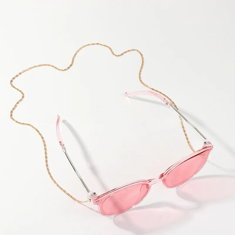 Wholesale Plated Gold Link Glasses Chain Holder Necklace Sunglasses Straps Lanyard Face Masking Eyeglasses Chain Cord