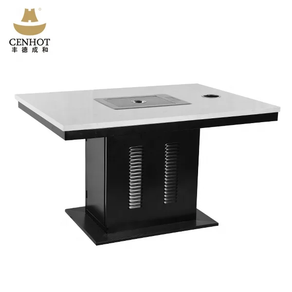 Изготовленное на заказ бездымное обеденное оборудование для ресторана Корейский барбекю гриль стол
