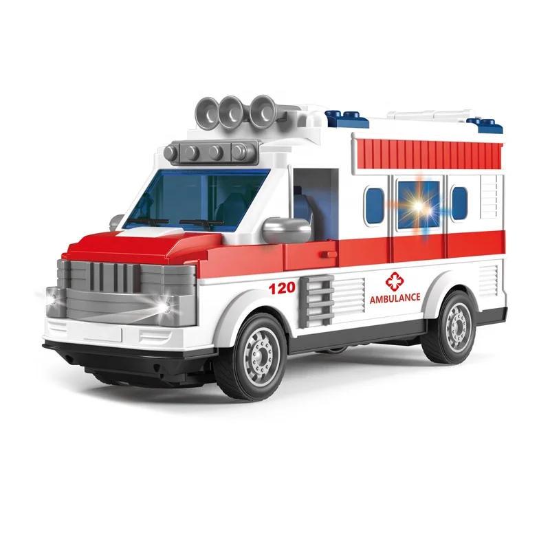 4 Channel Remote control ambulance toy model ambulance 1:30 rc car toy with light