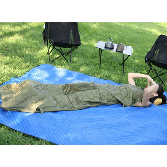 High Quality Office Blanket Ultralight Down Car Pillow Sleeping Bag Outdoor Warm Camping Blanket Wearable Poncho Sleeping Bag