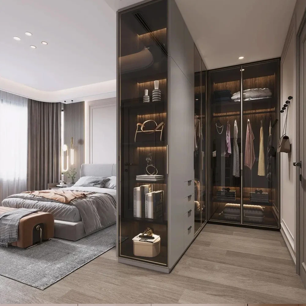 Attractive Price Customized Closet QiQiang Bedroom Furniture Walk In Bedroom Wardrobe Designs Pakistani
