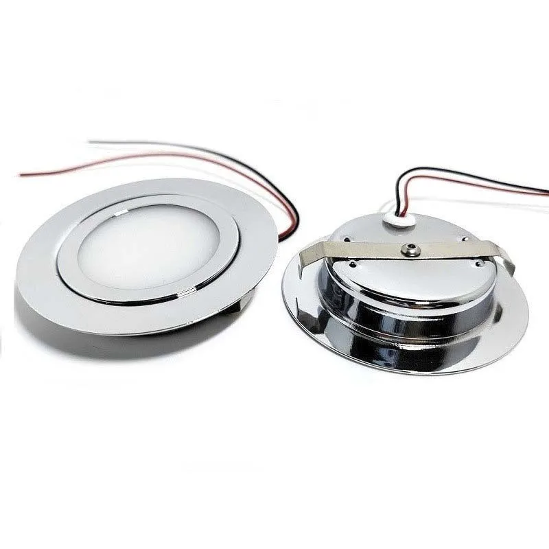 12V Stainless Steel LED Marine Courtesy Light Boat Interior Light LED Dome Lights for Boat Cabin RV Utility Yacht