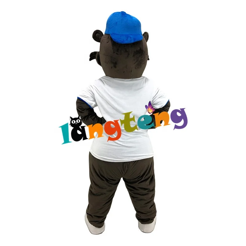 1288 Business Customized Funny Sports Brown Beaver Castor Mascot Costumes  Cartoon Halloween Costuming Cosplay Apparel 1288 Busi
