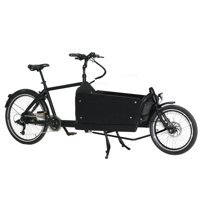 Long John 2 wheel electric cargo bike bicycle 250w rear motor for family use
