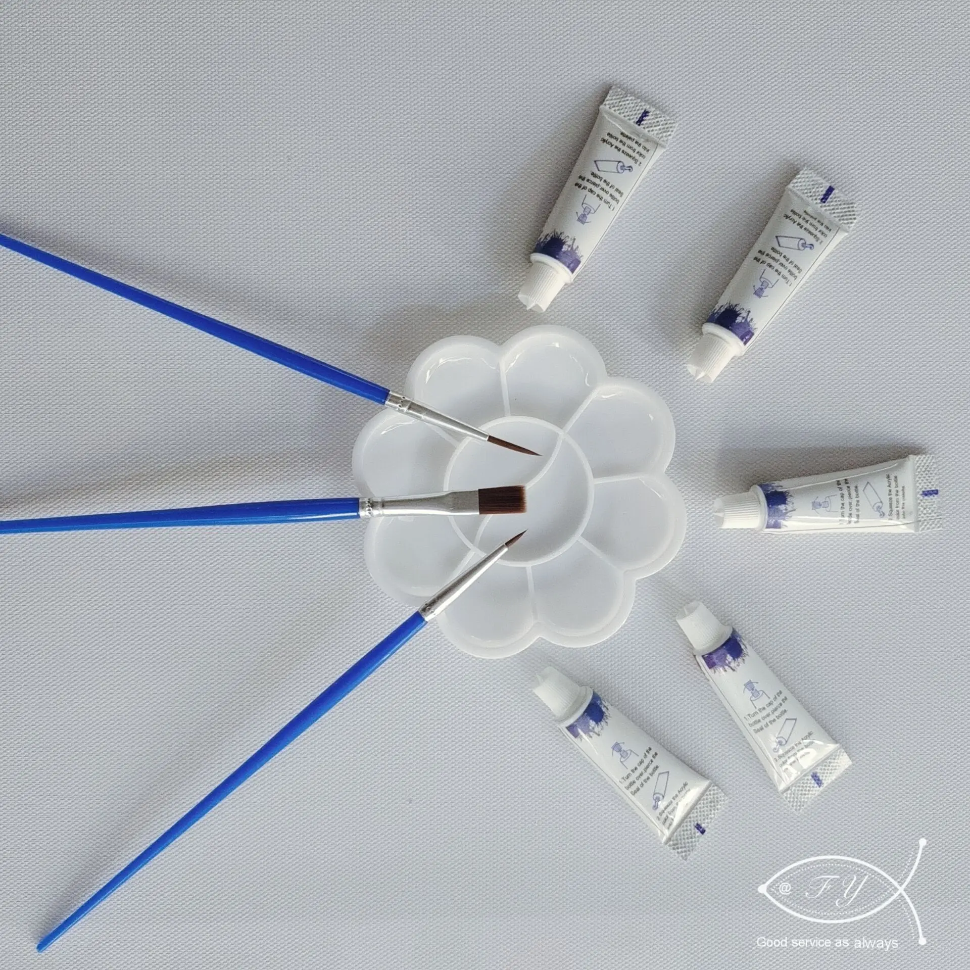 NE123 Custom Handmade Oil Painting Seaside Village House DIY Canvas Paint Kit Landscape Painting by Numbers