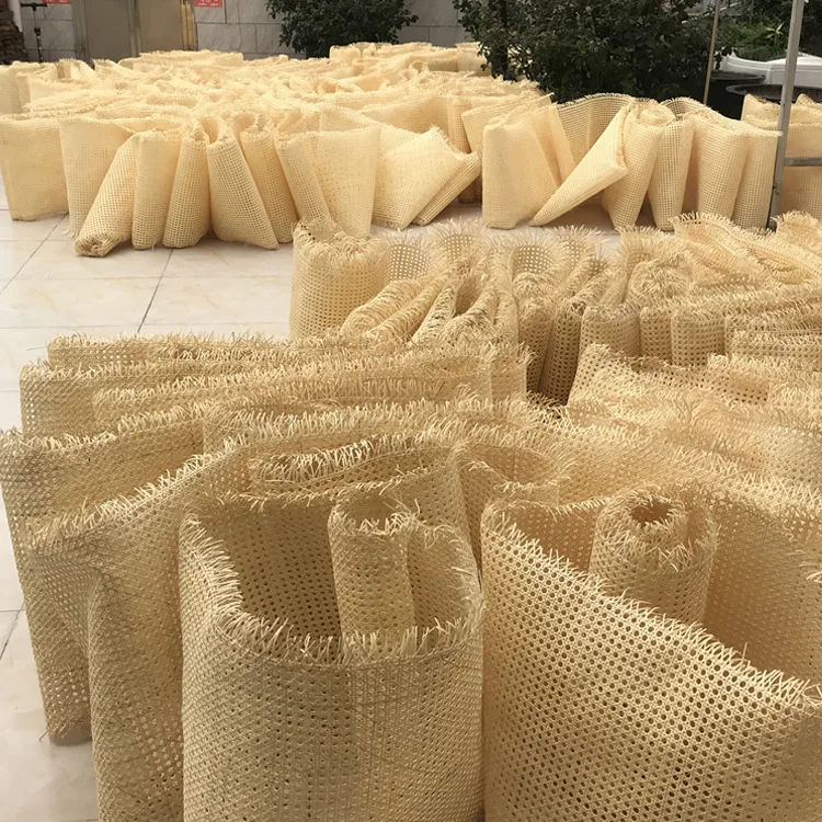 China factory rattan weave mesh grid rattan rayon mesh other rattan agriculture products for Furniture manufacturing