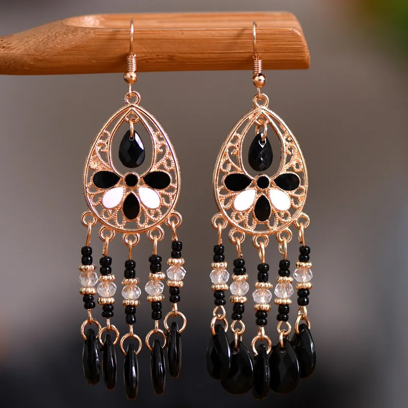 2024 western vintage Navajo Aztec Bohemian Nepal Bohemia Minority ethnic group Drop Earrings Jewelry For Women