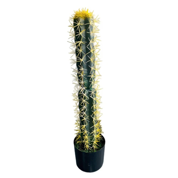 Lucky Faux Artificial Cactus Flowering Plants For Home Real Touch Lifelike Office Crafts Potted Cactus Green Plants