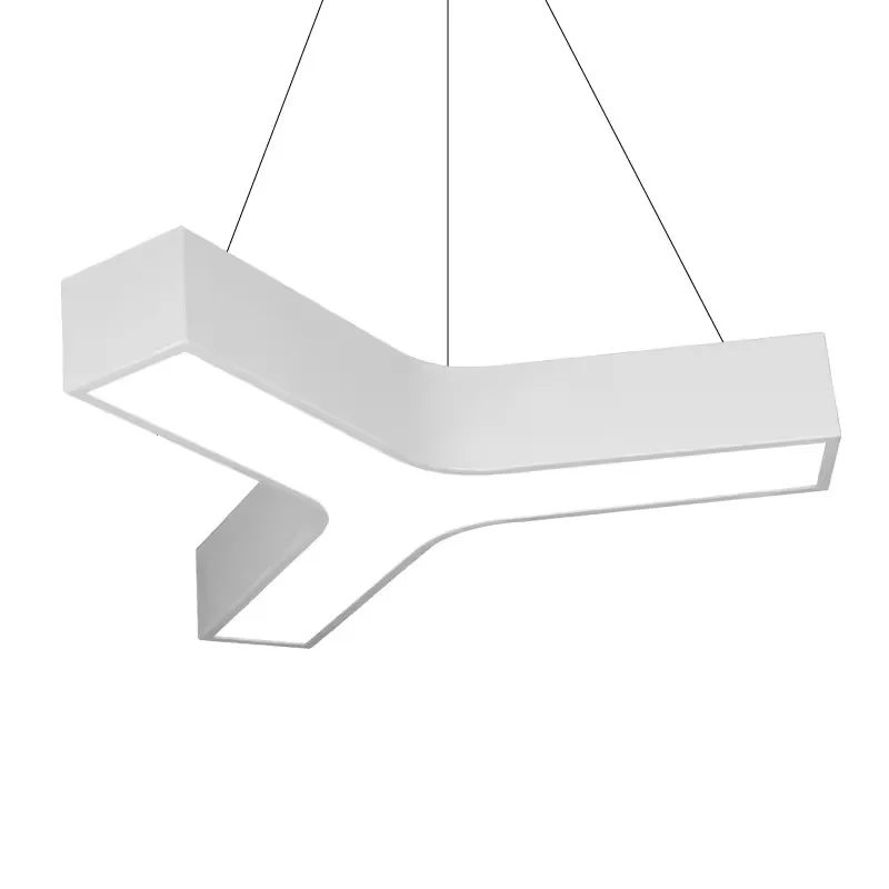 Modern RGB Y shape suspended led Light Gym Stadium wifi control smart pendant light Y-shaped Chandelier