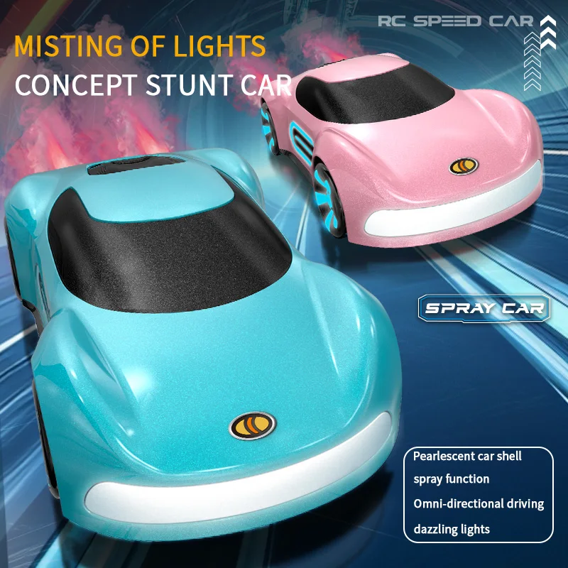 2.4Ghz Watch Gesture Sensing Remote Control Spray Stunt Car Toy Electric RC Racing Drift Car Concept Vehicle With Flashing Light
