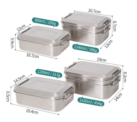 superior density stainless steel lunch boxes  304 stainless steel lunch boxes