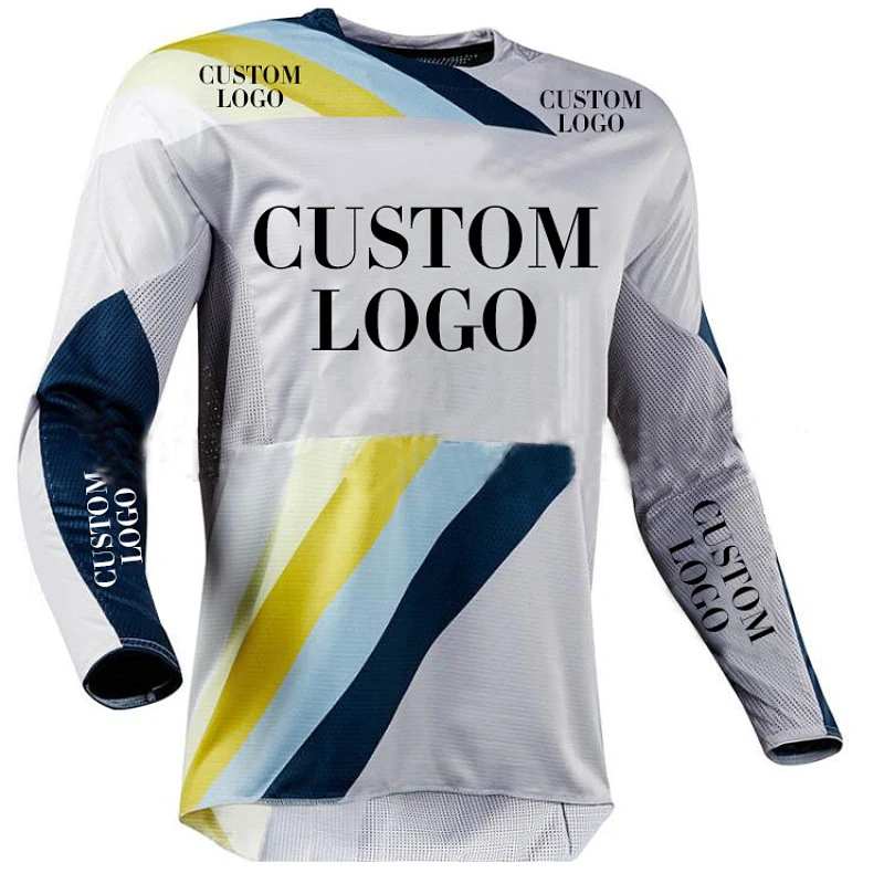 Custom Mtb Downhill Jersey Suit Men and Women Long-sleeved Explosion Sunscreen Off-road Racing Suit