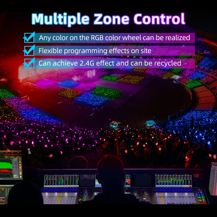 Concert Light Stick Wedding Glow Sticks Neon Bracelets Kids Flash Lights Led Flow Toys Makeup Necklaces Drum Light Stick Kpop