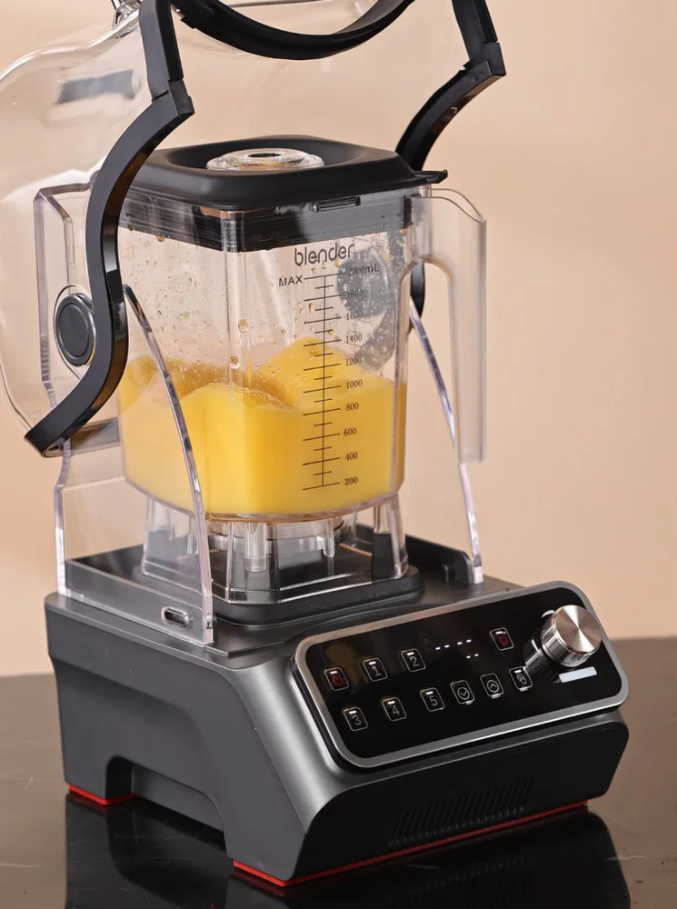 2.5Hp Carbon Brushless DC Motor Blender With Soundproof Cover Commercial Smoothie Blender Machine
