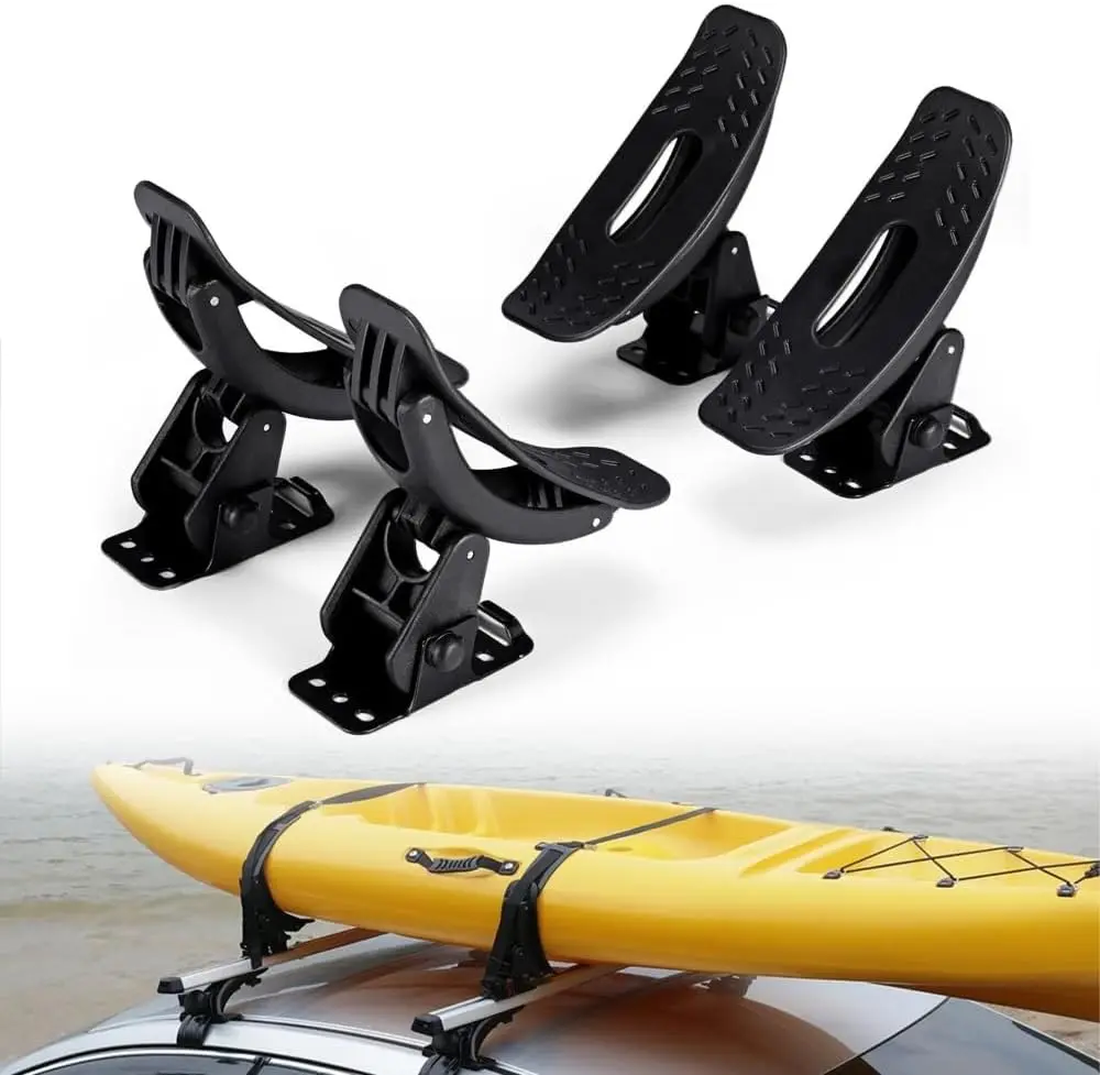 Universal Kayak Roof Rack Saddles Roof Mounting Kit for Car SUV Truck Cross Bars