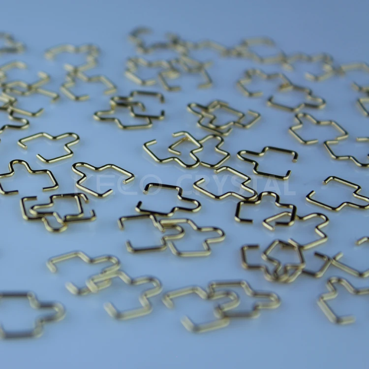 Steel hanger & Hook connector for chandelier crystal ball and prism and wedding crystal bead chain Hanger Clips Pins Ring