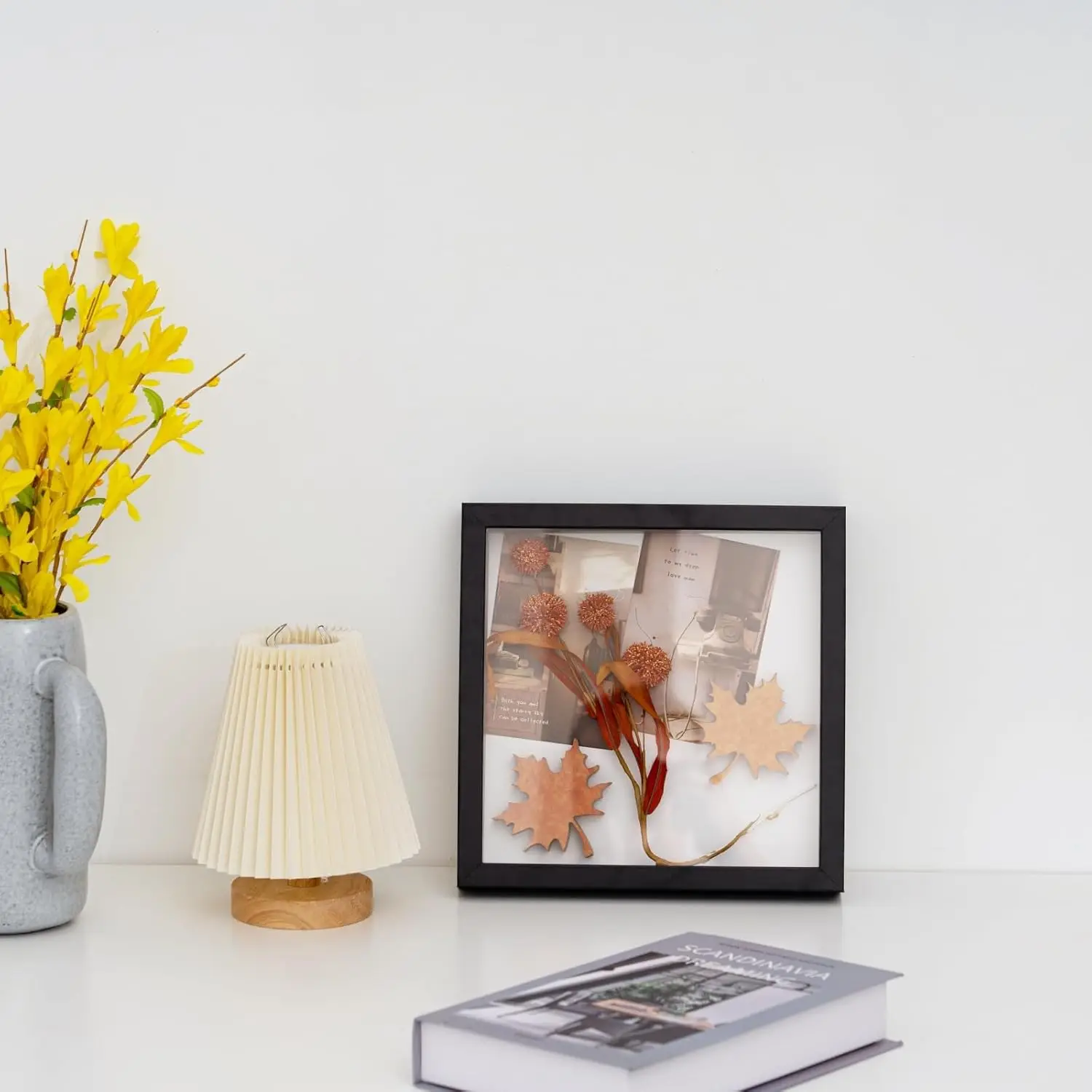 Custom 3D Wall Art 8x8 Deep Detachable Photo Frame  Shadow Box with Glass for Animal and Portrait Subjects