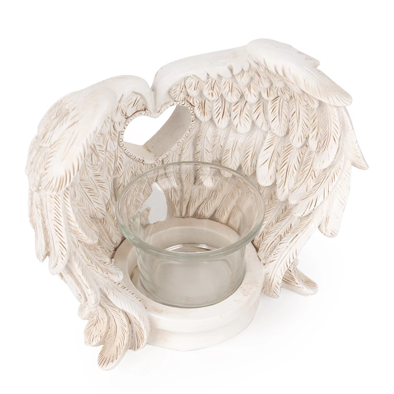 pet monument angel wings sculpture tombstone resin outdoor garden angel monuments and headstones funeral monuments candle holder