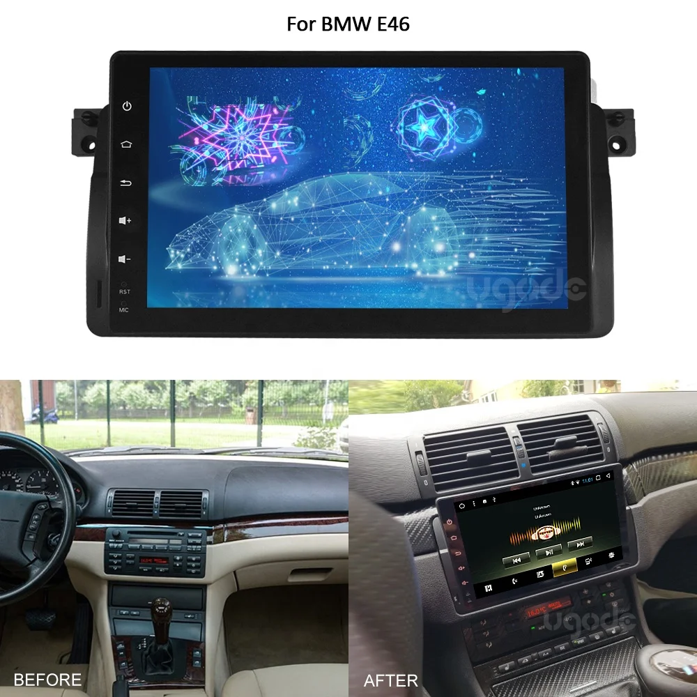 Ugode Android Car DVD Stereo GPS Navigation Multimedia Player for E46 M3 Fast Ship