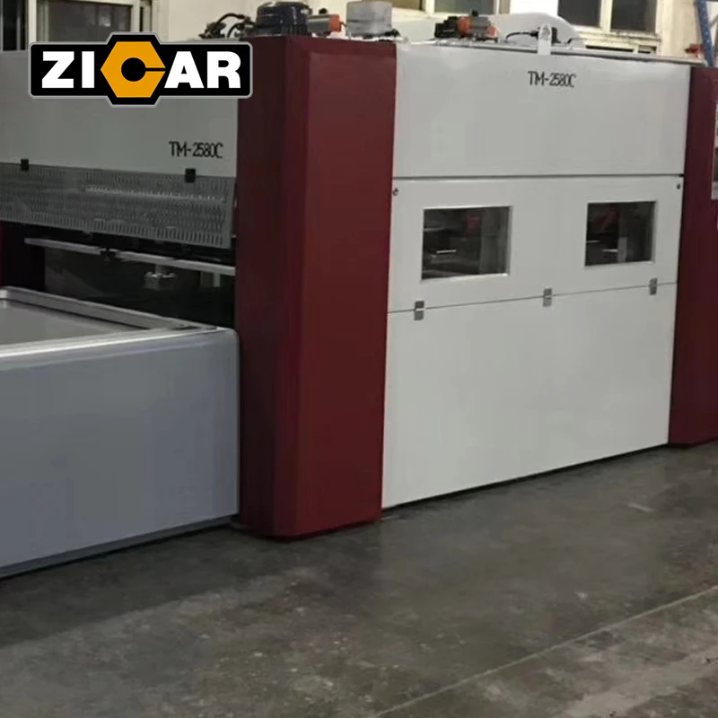 ZICAR hot selling mdf cabinet door membrane vacuum press machine for PVC veneer hot transfer leather Wood Door press