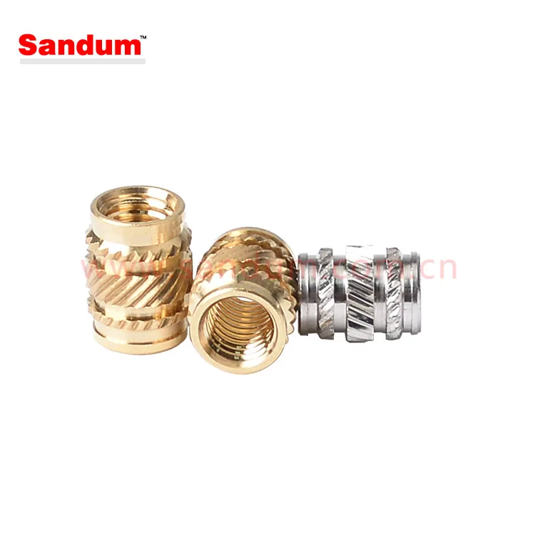 Heat set quick press brass inserts with thread 8-32 10-24 6-32 M4 M5 M6 M8