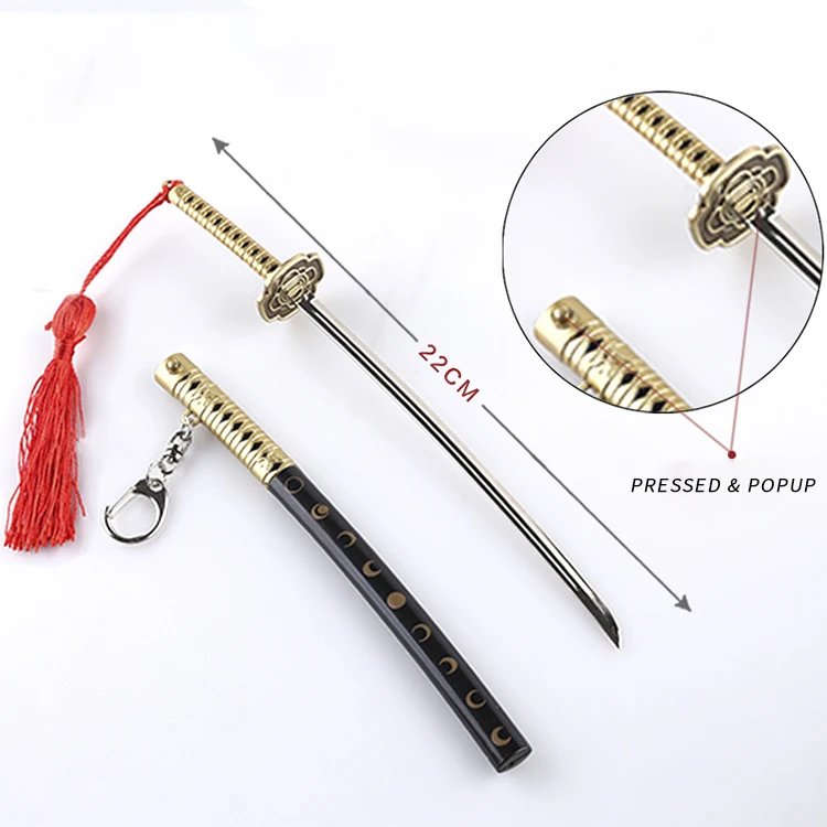 New style Metal Alloy Katana Toy Swords Mikazuki Munechikas-Toukens Ranbu Online Press to Eject Sword for gift