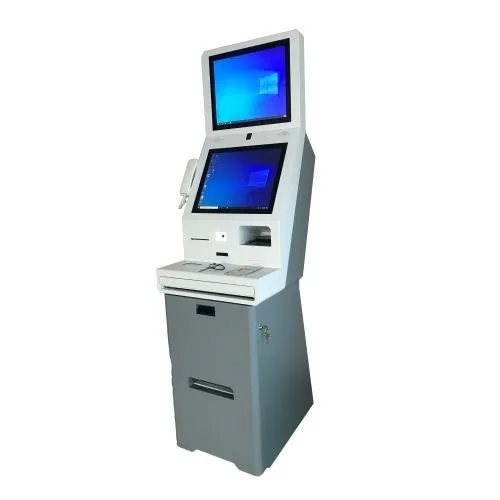 Custom floor standing self-service terminal hotel key card dispenser kiosk hotel kiosk self check-in queue system kiosk