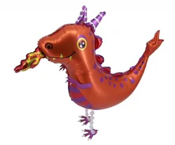 Wholesale Kids Party Animal Shaped Cartoon Gold Helium Latex Foil Giant Walking Pet Balloons