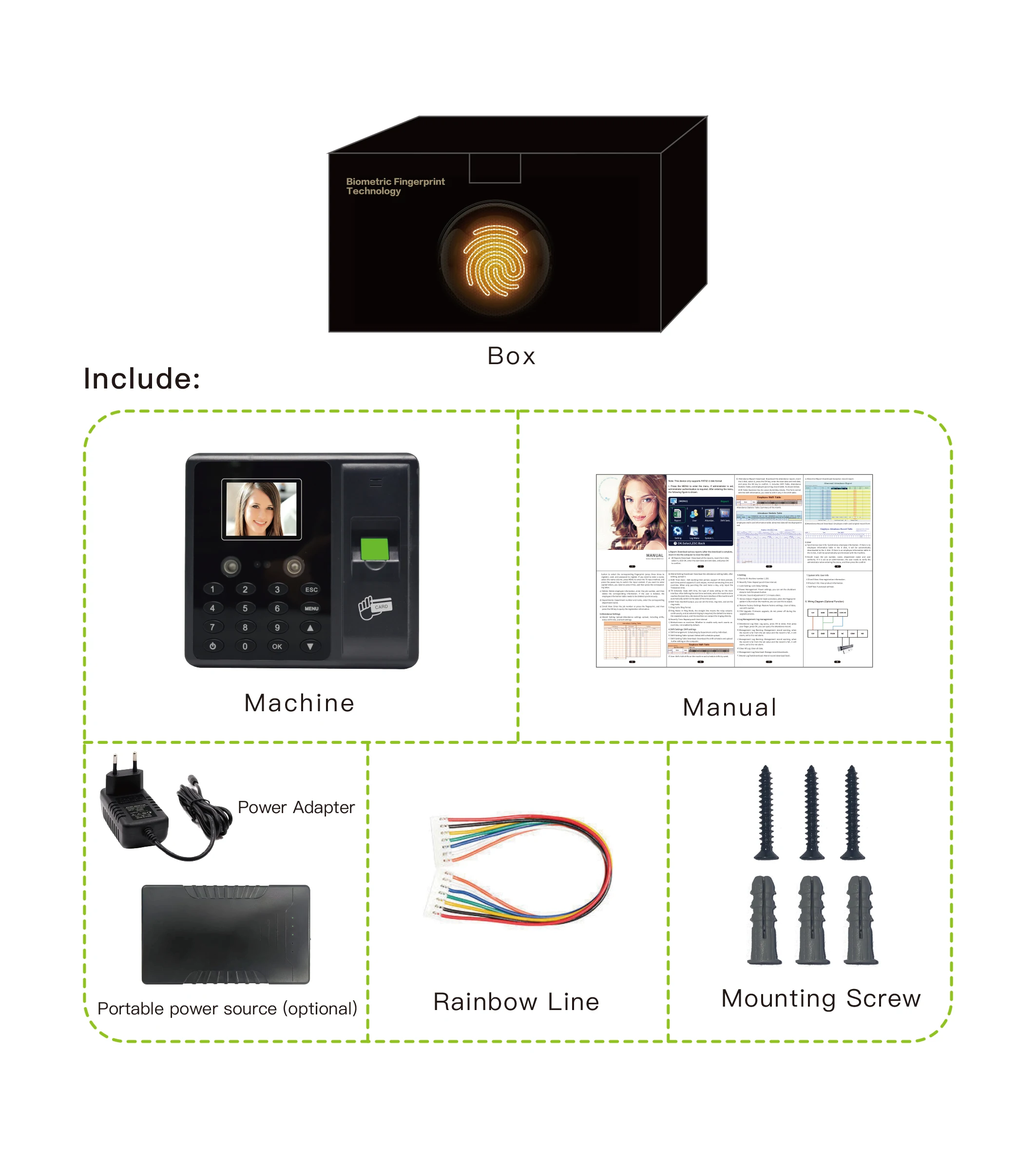Wholesale Wifi 4G TCP Web Attendance Management Face Attendance Machine Time Clock