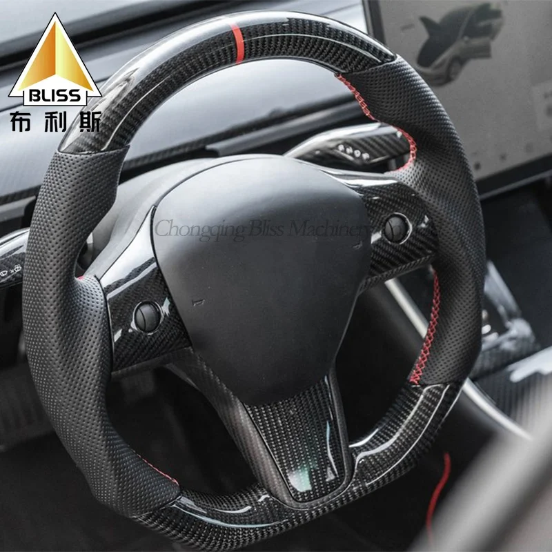 Gaming Wheel Black Steering Wheel Steering Wheel Button Universal Racing Steering For Tesla Model 3