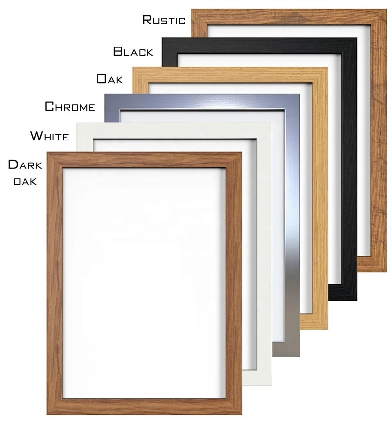 Custom different sizes A1/A2/A3/A4 Colored Picture Photo Frame Poster Frame Wall Art Decorative Picture Frame