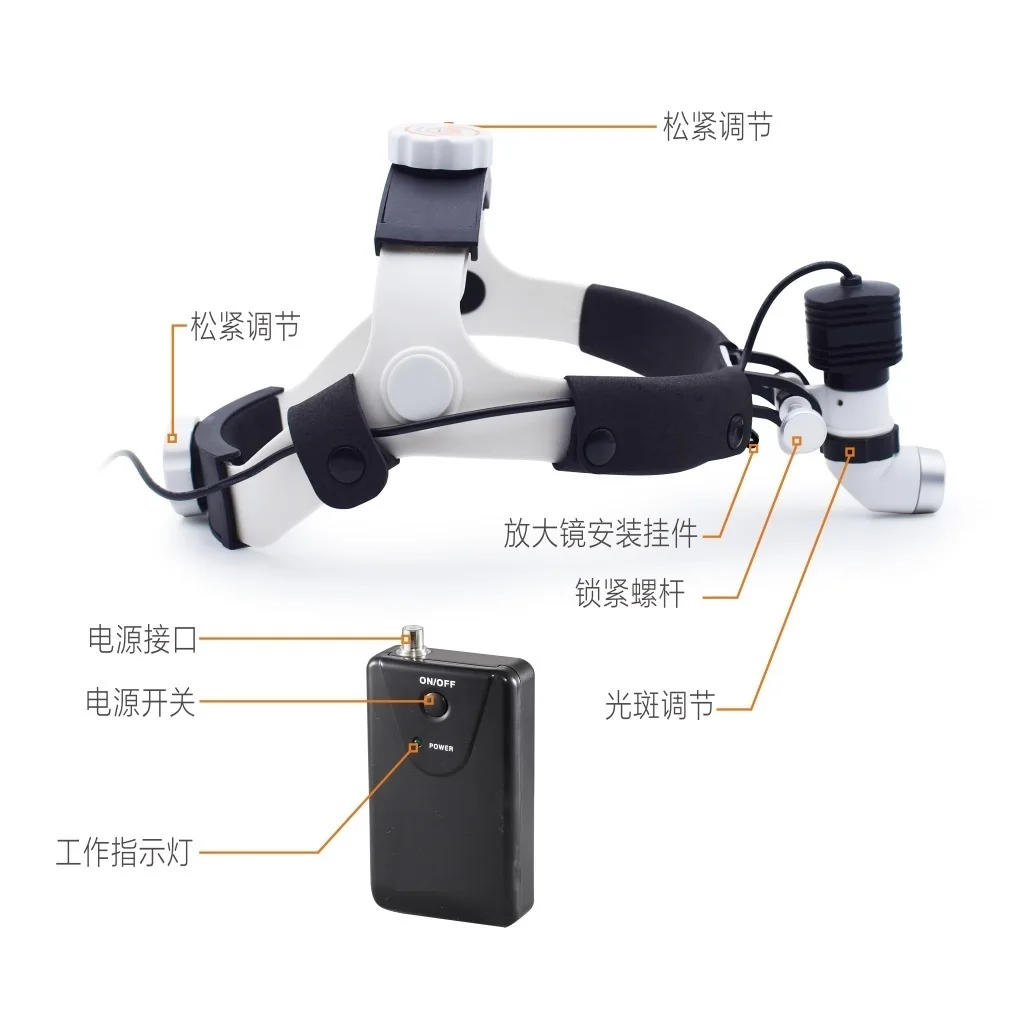 MT MEDICAL Single Battery 5W General Surgery Examination Dental ENT Gynecology Wireless LED Surgical Headlight