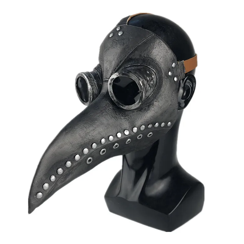 beak mask popular factory Halloween mask in stock Realistic favors face Cosplay plague doctor mask