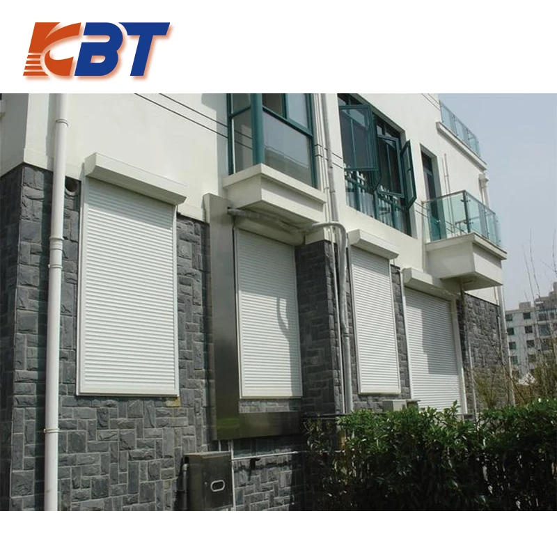 Low Price Aluminum Alloy Residential Rolling Door And Window Electric Roller Shutter Door Prices With Roller Shutter Slats