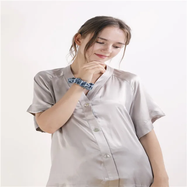 wholesale high quality 6a grade pure 100% mulberry hair silk scrunchies