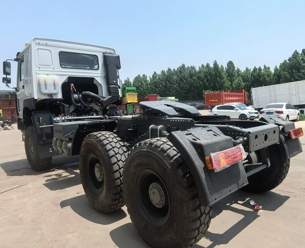 Left Hand Drive Tractor Truck Big Single Tire 6x6 All Wheels Driving Tractor Truck For Sale
