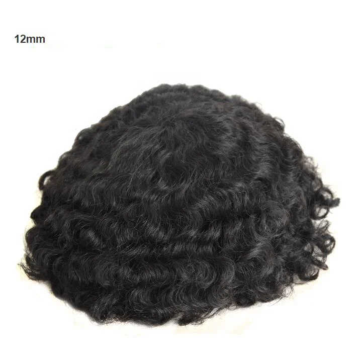 Customized Order Afro Curl Hair Piece for Black Men