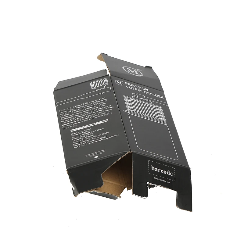 Manufacturer Custom logo Full Color Printed Carton Corrugated Black Cardboard Shipping Box Packaging Mailing Box for Delivery