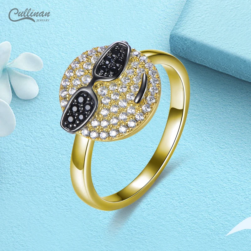 Face Earrings Trendy Full Rhinestone Zircon Stud 925 Sterling Silver Earrings Set Gift Ideas