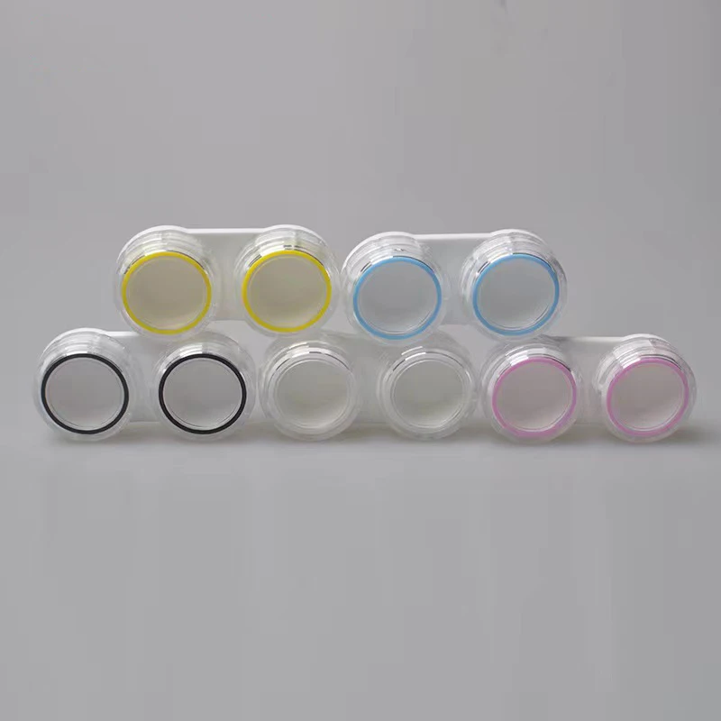 Милый чехол для контактных линз разных цветов с индивидуальным логотипом