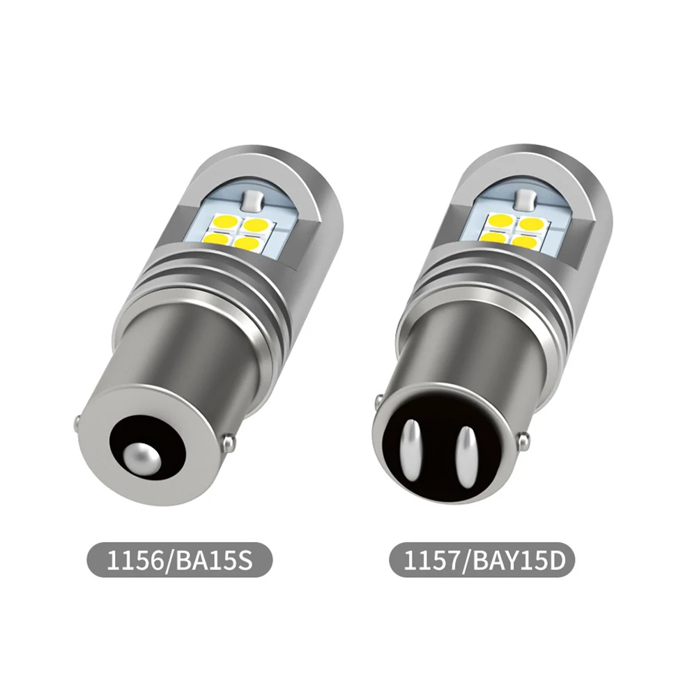 1156 BA15S P21W 1157 P21/5W BAY15D LED Brake Light Bulb Front Fog Lamp Reverse Stop Backup Light 12V 24V