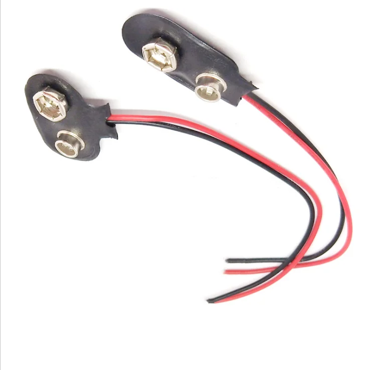 Reida Custom Hot Sale 9V Battery Contact Spring Steel AA Battery Holder With Wire