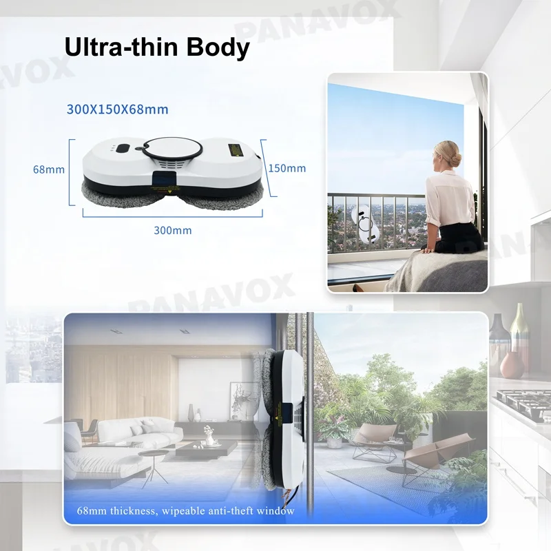 Hot Seller Xiao Mi Window Automatic Vacuum Cleaner Robot for windows Glass Cleaning Robot Sweeping