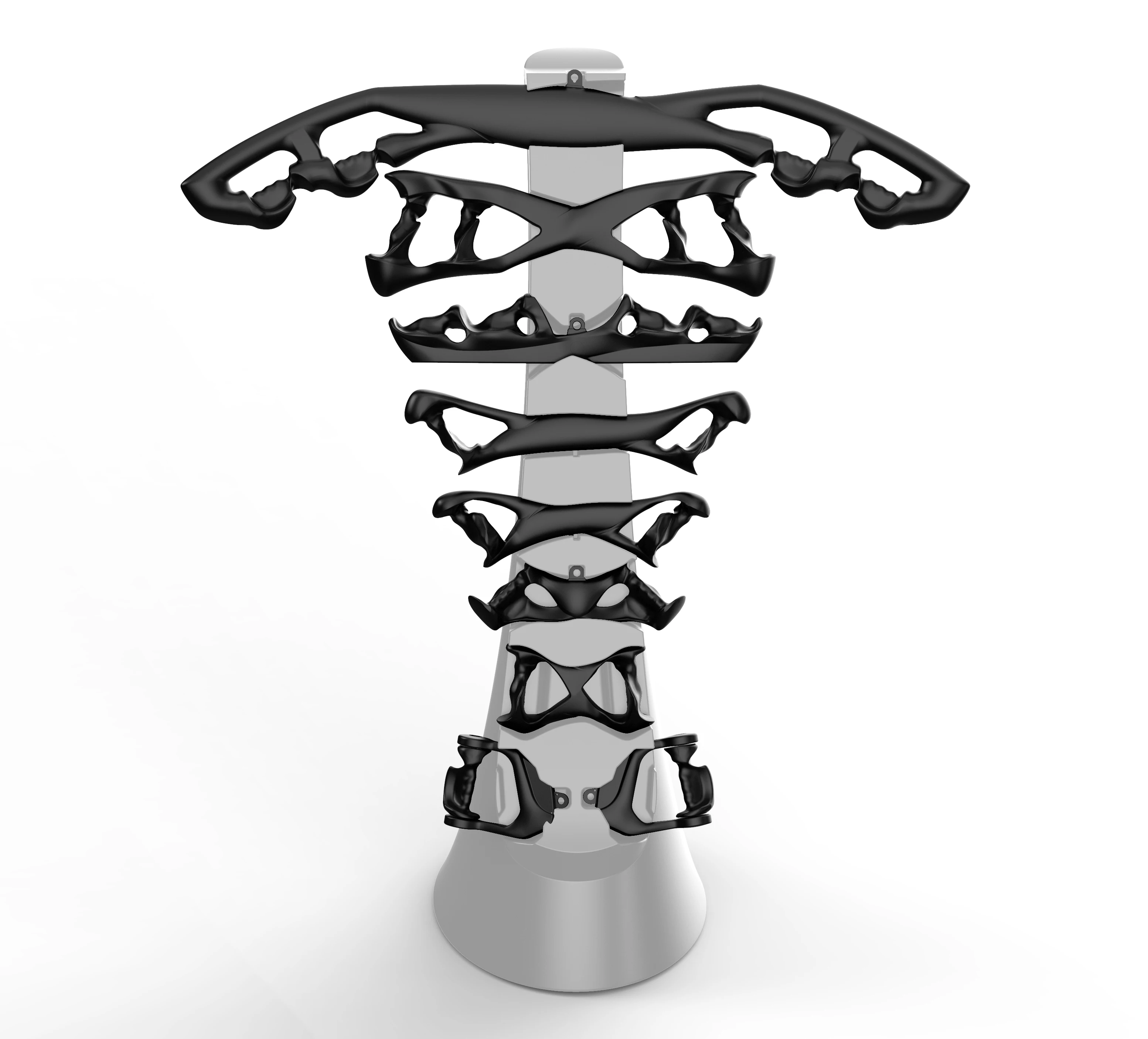 Wholesale gym 8 pcs set lat pull down hand grip Back exerciser fitness lat pull down handle bar