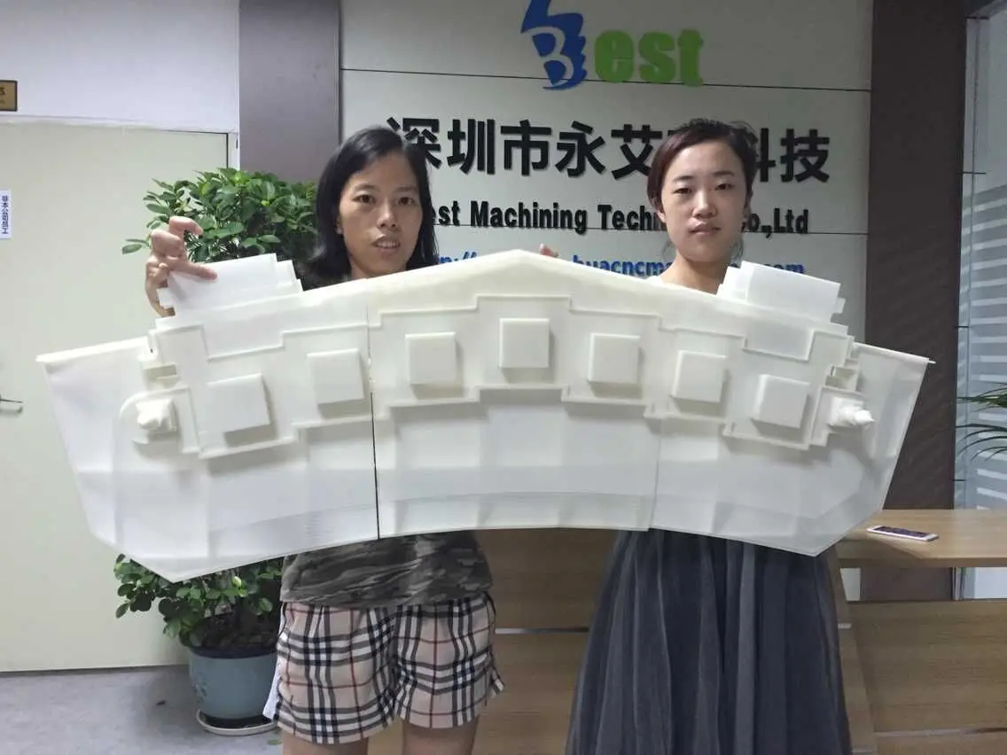 Nylon PA12 Plastic Big Size Machining Parts Rapid Prototyping 3D Printing