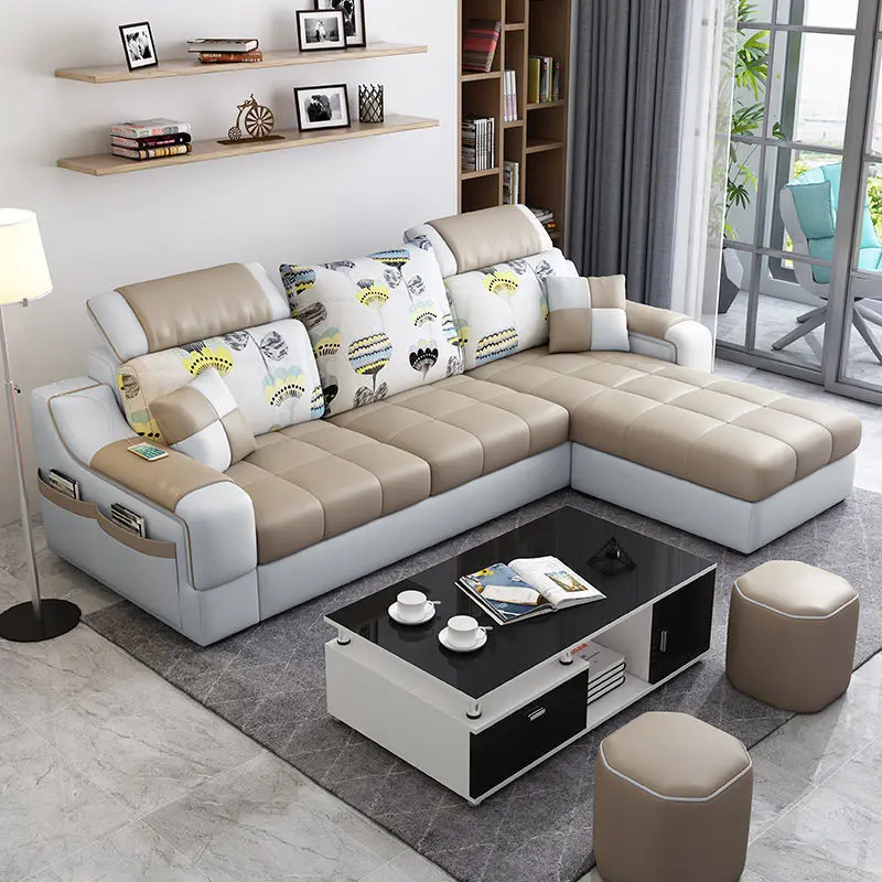 L Shape Sofa Modular Corner Sectional Sofa Set Furniture Living Room Sofas