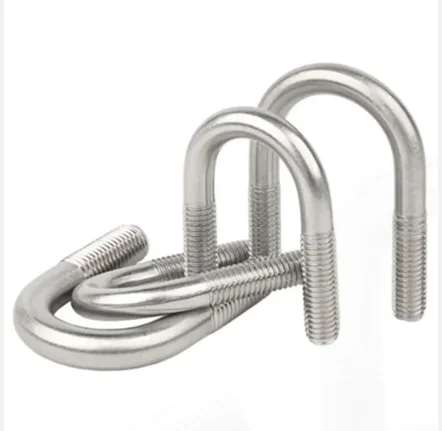 Factory Wholesale 30-200mm Ss304 316 Stainless Steel Din Standard U-Shape Bolts High Quality M8 M16 M22 Anchor U Bolts Custom